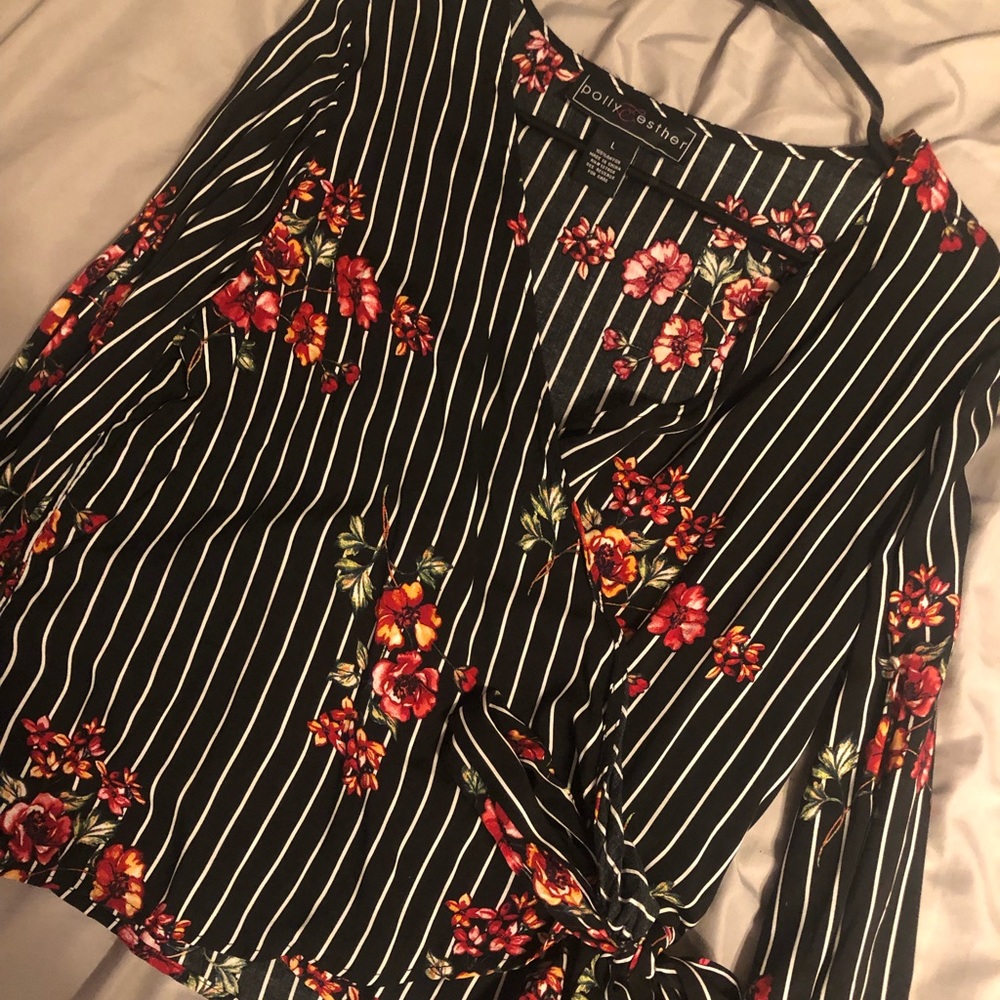 Floral striped blouse from maceys